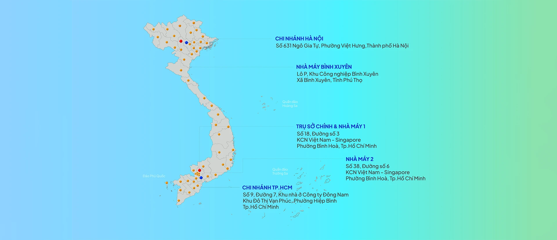 GS Battery Vietnam Map